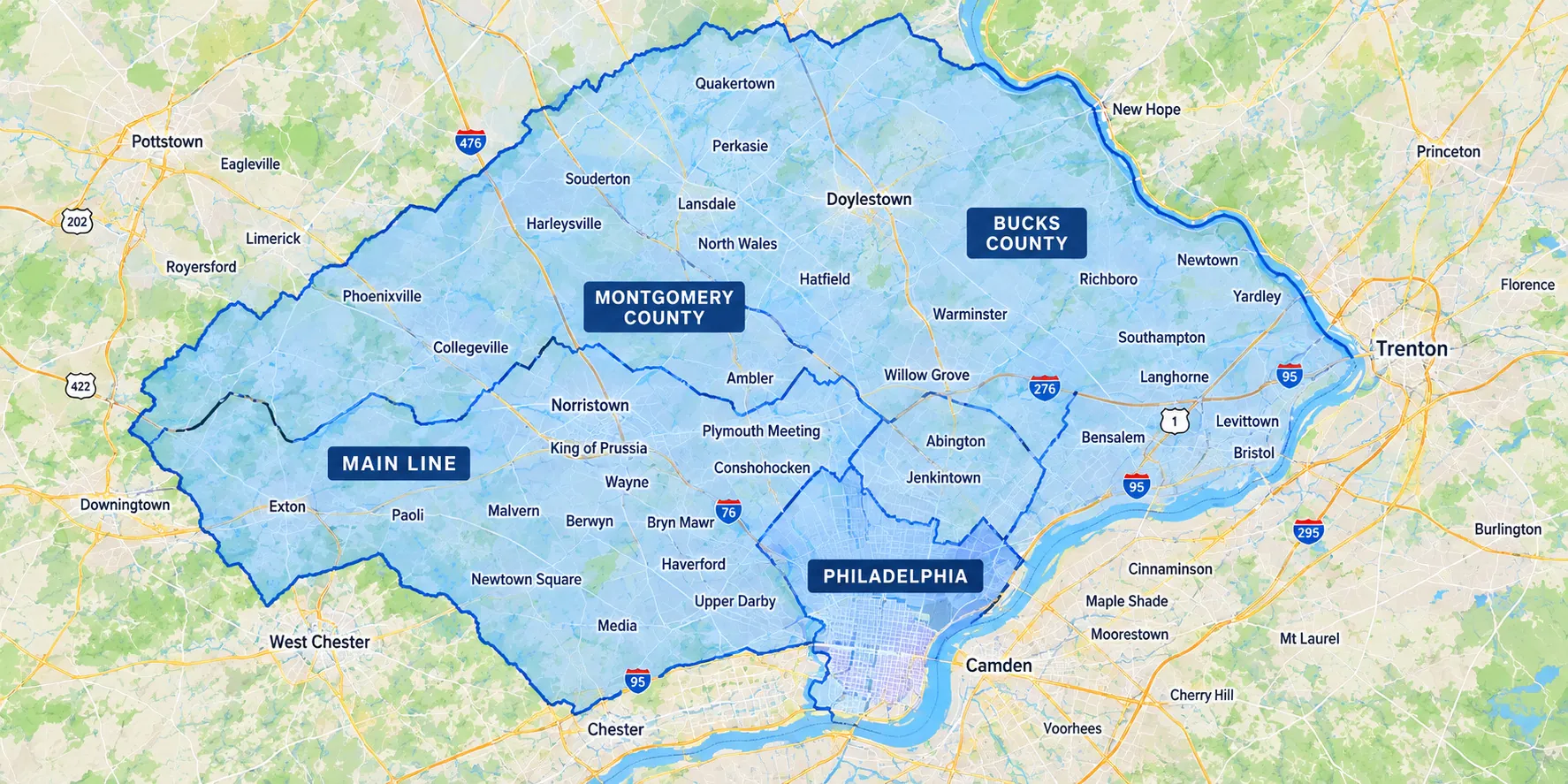 Coverage Area map